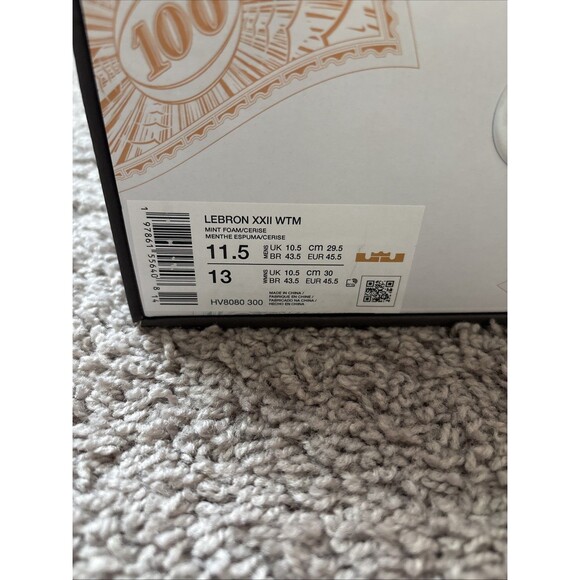 Nike LeBron XXII 22 WTM What The Monopoly Tie Dye Currency HV8080-300 Size 11.5 - Picture 2 of 7